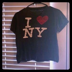 I love NY oversize crop top